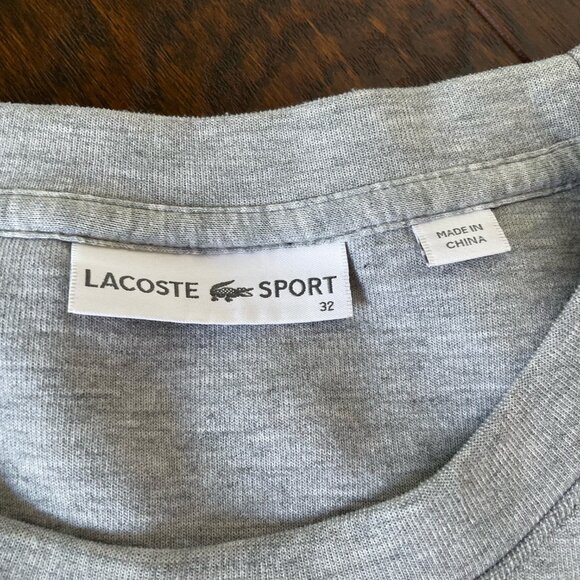 Lacoste Sport Sweatshirt - Gray, Size 32 - Picture 3 of 4